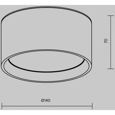 Maytoni Vega Ceiling Light - LED, 3000K, 15W, White - Ceiling Light Maytoni Vega Ceiling Light - LED, 3000K, 15W, White - Ceiling Light
