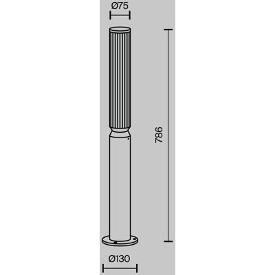 Maytoni - O593FL-L12BR3K - Brązowy - Metal Outdoor floor lamp Maytoni - O593FL-L12BR3K - Brązowy - Metal Outdoor floor lamp