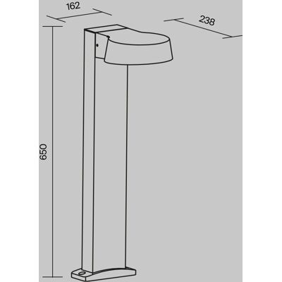 Maytoni - O443FL-L12GF3K - Metal - Zewnętrzna lampa stojąca Maytoni - O443FL-L12GF3K - Metal - Zewnętrzna lampa stojąca