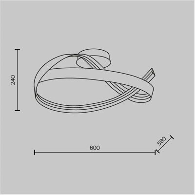Maytoni - PLONS - Brass finish - LED 3000K - Ceiling lamp Maytoni - PLONS - Brass finish - LED 3000K - Ceiling lamp