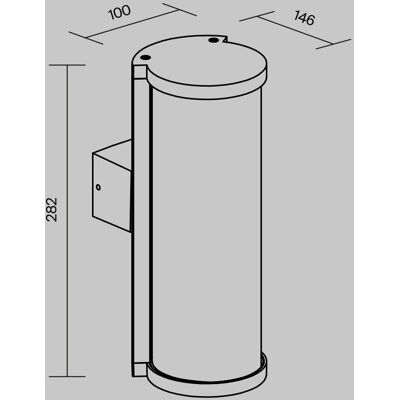 Maytoni - O451WL-01GF - E27 - IP65 - Outdoor Wall Light Maytoni - O451WL-01GF - E27 - IP65 - Outdoor Wall Light