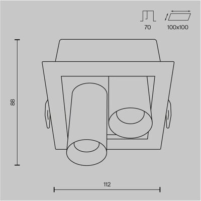 Maytoni - MAGNUM DL094-02-7W3K-W - Black - Recessed Spotlight Maytoni - MAGNUM DL094-02-7W3K-W - Black - Recessed Spotlight