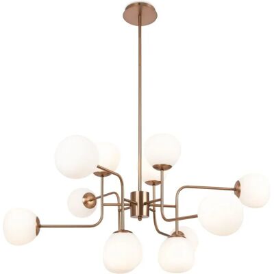 Maytoni ERICH Pendant Light - Metal Glass Gold White - Pendant Light Maytoni ERICH Pendant Light - Metal Glass Gold White - Pendant Light