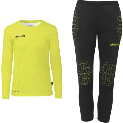 UHLSPORT Junior Prediction Goalkeeper Set - Unisex - Fluorescent Yellow/Black UHLSPORT Junior Prediction Goalkeeper Set - Unisex - Fluorescent Yellow/Black