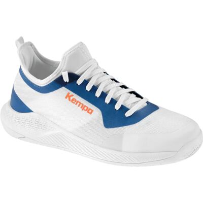 Kempa Kourtfly Jr Unisex Handballschuhe - Weiß/Blau - 38 Kempa Kourtfly Jr Unisex Handballschuhe - Weiß/Blau - 38