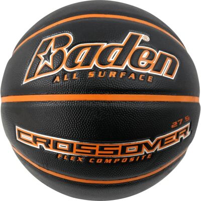 Baden Crossover Basketball Black/Orange sz 5 - Basketball - Publicité Baden Crossover Basketball Black/Orange sz 5 - Basketball - Publicité