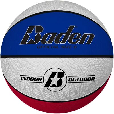 Ballon de basketball Uhlsport Basic Baden - Blanc/Rouge/Royal - Indoor/Outdoor Ballon de basketball Uhlsport Basic Baden - Blanc/Rouge/Royal - Indoor/Outdoor