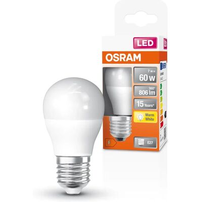 Osram LED-Lampe - E27 Warmweiß - 806lm - 7W - Klassische Form Osram LED-Lampe - E27 Warmweiß - 806lm - 7W - Klassische Form