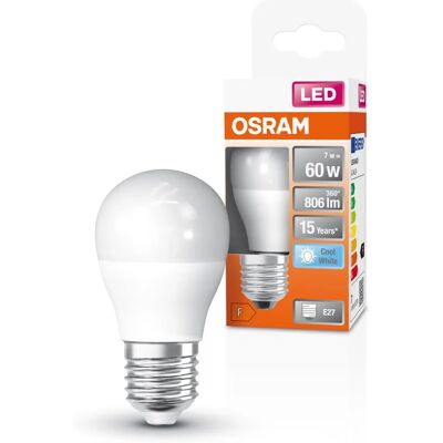 Osram LED-Lampe - 4000K, E27, 7.5W, Klassische Globe Osram LED-Lampe - 4000K, E27, 7.5W, Klassische Globe