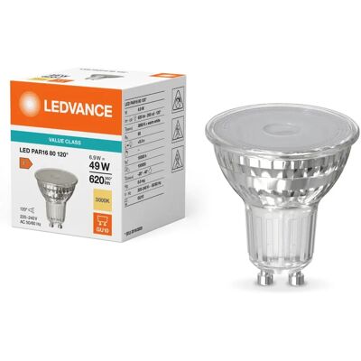 Ledvance Osram PAR16 Blanc Chaud 6,9W GU10 - Ampoule LED - Publicité Ledvance Osram PAR16 Blanc Chaud 6,9W GU10 - Ampoule LED - Publicité