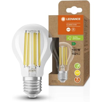 LEDVANCE LED Classic A Bulb - 7.2W E27 White 3000K LEDVANCE LED Classic A Bulb - 7.2W E27 White 3000K