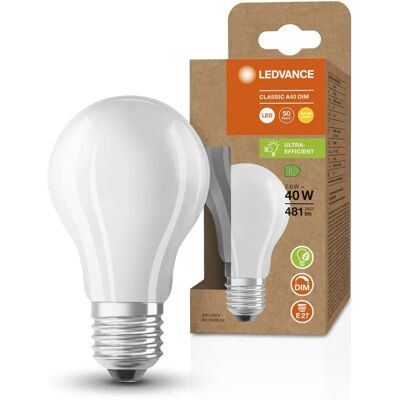 Ledvance A LED-Lampe - 2,6W, 2700K, dimmbar, E27, mattiert - LED-Lampe Ledvance A LED-Lampe - 2,6W, 2700K, dimmbar, E27, mattiert - LED-Lampe