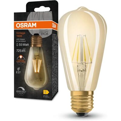 Osram Vintage Edison LED-Lampe - Warmweiß - E27 - 725lm - Dimmbar - 15000h Osram Vintage Edison LED-Lampe - Warmweiß - E27 - 725lm - Dimmbar - 15000h