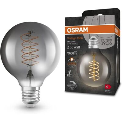 Osram G80 Vintage Spiral Røg LED-pære - LED Pære Osram G80 Vintage Spiral Røg LED-pære - LED Pære