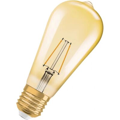Ampoule LED vintage Osram - Blanc chaud 2400K - E27 - 2,5W - Edison classique - Publicité Ampoule LED vintage Osram - Blanc chaud 2400K - E27 - 2,5W - Edison classique - Publicité