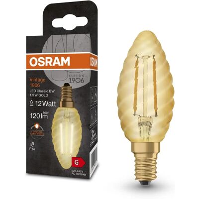 OSRAM Vintage 1906 LED Classique B - Ampoule LED E14 1,5W Blanc chaud - Publicité OSRAM Vintage 1906 LED Classique B - Ampoule LED E14 1,5W Blanc chaud - Publicité