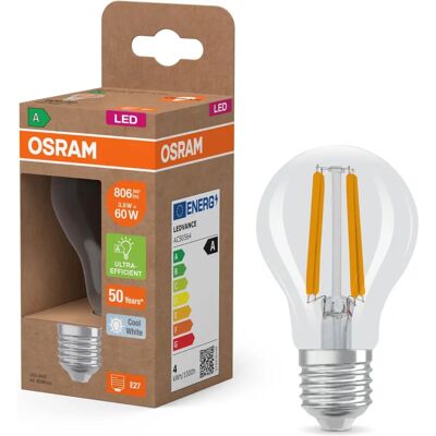 OSRAM LED-lamp - E27 3,8W 806lm 4000K - Efficiënte Verlichting OSRAM LED-lamp - E27 3,8W 806lm 4000K - Efficiënte Verlichting