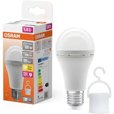 OSRAM LED Bulb - E27 Warm White 806lm Emergency Battery OSRAM LED Bulb - E27 Warm White 806lm Emergency Battery