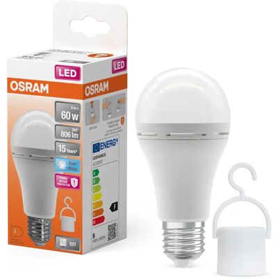 OSRAM Rechargeable LED Bulb E27 - Emergency Light, 806lm, 4000K OSRAM Rechargeable LED Bulb E27 - Emergency Light, 806lm, 4000K