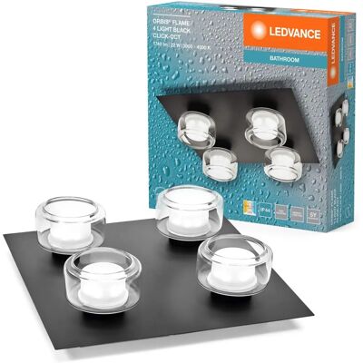 LEDVANCE Orbis Flame 4X5,5W Click CCT - Lampada da muro e soffitto LEDVANCE Orbis Flame 4X5,5W Click CCT - Lampada da muro e soffitto