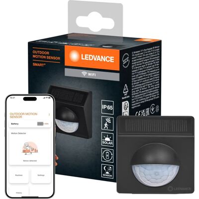 LEDVANCE Smart+ WiFi Motion Sensor - Outdoor, Solar, Gray LEDVANCE Smart+ WiFi Motion Sensor - Outdoor, Solar, Gray