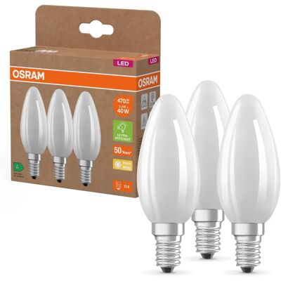 Ampoule LED OSRAM - Effet givré 2700K - A - Équivalent 40W - Publicité Ampoule LED OSRAM - Effet givré 2700K - A - Équivalent 40W - Publicité