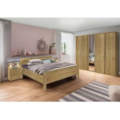 WIEMANN Bern Holzbett - bianco-eiche-dekor - Ohne Matratze - Made in Germany WIEMANN Bern Holzbett - bianco-eiche-dekor - Ohne Matratze - Made in Germany