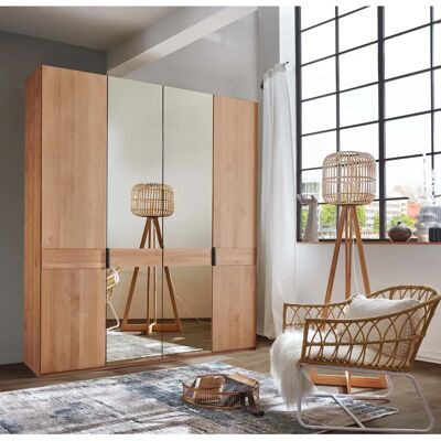 WIEMANN Cardiff Kleiderschrank - 4-Türen Spiegelglas Massivholz WIEMANN Cardiff Kleiderschrank - 4-Türen Spiegelglas Massivholz