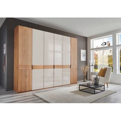 WIEMANN Cardiff Kleiderschrank - Glas Weiß, 6 Böden, 4 Glastüren WIEMANN Cardiff Kleiderschrank - Glas Weiß, 6 Böden, 4 Glastüren