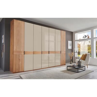 WIEMANN Cardiff Beiger Kleiderschrank - 7 Türen, Glas, Massivholz WIEMANN Cardiff Beiger Kleiderschrank - 7 Türen, Glas, Massivholz