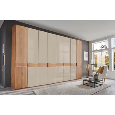 Wiemann Cardiff Beige Kleiderschrank - 8 Einlegeböden, Glastüren Wiemann Cardiff Beige Kleiderschrank - 8 Einlegeböden, Glastüren