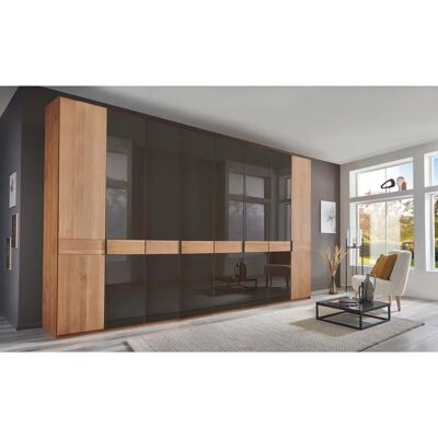 WIEMANN Cardiff Kleiderschrank - 8 Einlegeböden, Glastüren, Kleiderstangen WIEMANN Cardiff Kleiderschrank - 8 Einlegeböden, Glastüren, Kleiderstangen