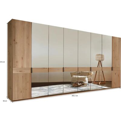 WIEMANN Cardiff Kleiderschrank - Verstellbare Einlegeböden, Spiegeltüren - Schrank WIEMANN Cardiff Kleiderschrank - Verstellbare Einlegeböden, Spiegeltüren - Schrank