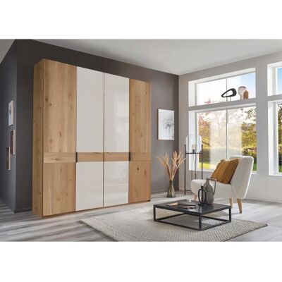 WIEMANN Cardiff Kleiderschrank - 4-Tür Weißglas WIEMANN Cardiff Kleiderschrank - 4-Tür Weißglas