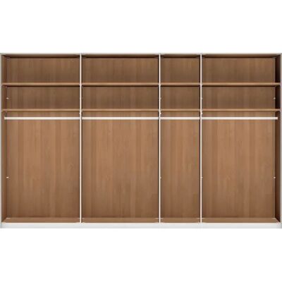 WIEMANN Cardiff Braun Kleiderschrank - 7-Tür Floatglas MDF WIEMANN Cardiff Braun Kleiderschrank - 7-Tür Floatglas MDF