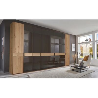 WIEMANN Cardiff Kleiderschrank - Glas Mocca, 8 Einlegeböden, 6 Glastüren WIEMANN Cardiff Kleiderschrank - Glas Mocca, 8 Einlegeböden, 6 Glastüren