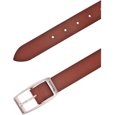 TAMARIS Ledergürtel - Verstellbarer Cognac Casual Gurtel TAMARIS Ledergürtel - Verstellbarer Cognac Casual Gurtel