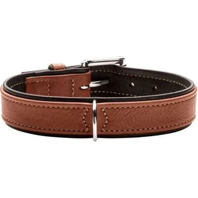 Hunter Canadian Up Lederhalsband - 42-48cm - Cognac / Schwarz - Made in Germany Hunter Canadian Up Lederhalsband - 42-48cm - Cognac / Schwarz - Made in Germany