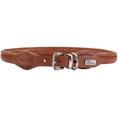 Hunter Cognac Lederen Hondenhalsband - Verstelbaar 46-51cm - Premium Product Hunter Cognac Lederen Hondenhalsband - Verstelbaar 46-51cm - Premium Product