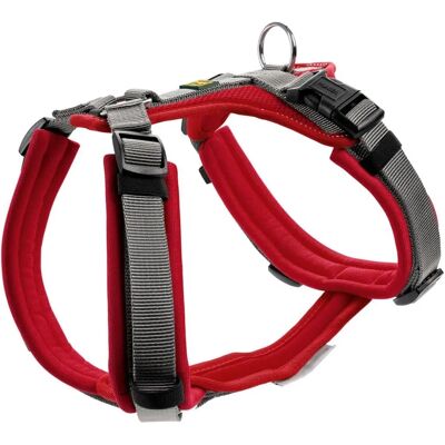 DOG SPORT HUNTER Maldon Up XS-S Rouge/Gris - Harnais pour chien DOG SPORT HUNTER Maldon Up XS-S Rouge/Gris - Harnais pour chien