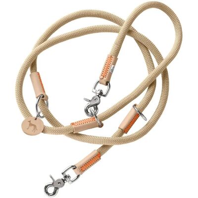 Hunter MALIA Beige Dog Lead - Adjustable, Durable, German Craftsmanship Hunter MALIA Beige Dog Lead - Adjustable, Durable, German Craftsmanship