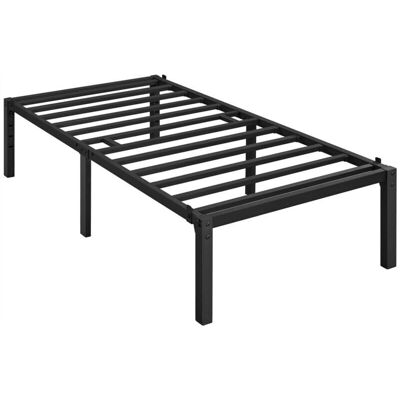 Marco de cama de metal Yaheetech con listones de acero - Negro - 90x190 cm Marco de cama de metal Yaheetech con listones de acero - Negro - 90x190 cm
