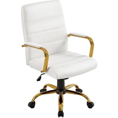 Silla de Oficina Yaheetech con Altura Ajustable - Silla Ergonómica Giratoria Silla de Oficina Yaheetech con Altura Ajustable - Silla Ergonómica Giratoria