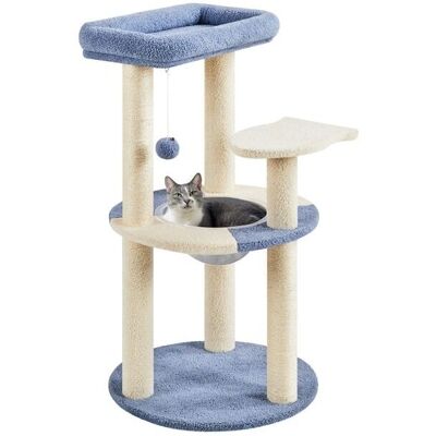 Árbol Rascador para Gatos YAHEETECH - Azul/Beige Diseño Oceánico Árbol Rascador para Gatos YAHEETECH - Azul/Beige Diseño Oceánico