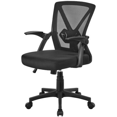 Silla ergonómica de oficina Yaheetech en malla negra - Giratoria Silla ergonómica de oficina Yaheetech en malla negra - Giratoria