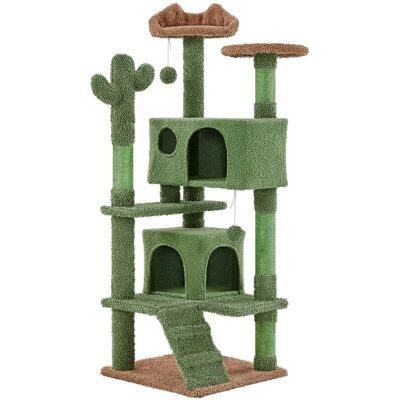 Yaheetech Árbol Rascador - Múltiples capas con escondites y postes de sisal Yaheetech Árbol Rascador - Múltiples capas con escondites y postes de sisal