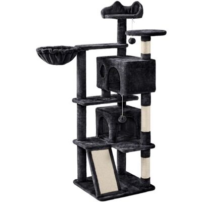 Yaheetech - Árbol para Gatos Multinivel con Rascador de Sisal - Negro Yaheetech - Árbol para Gatos Multinivel con Rascador de Sisal - Negro