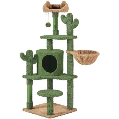 Árbol para Gatos Yaheetech con Diseño de Cactus - 135cm Árbol para Gatos Yaheetech con Diseño de Cactus - 135cm