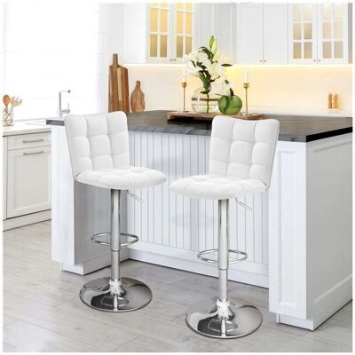 Yaheetech Taburete de Barra Ajustable - 92.5-113cm - Diseño Moderno Yaheetech Taburete de Barra Ajustable - 92.5-113cm - Diseño Moderno