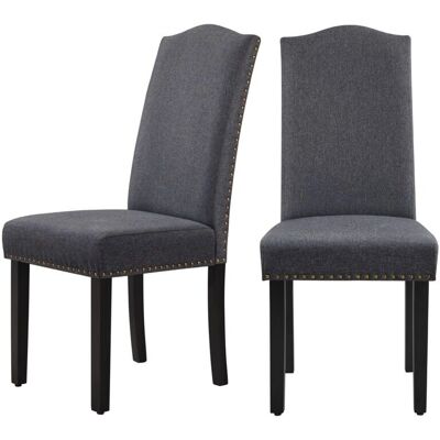 Yaheetech - Juego de sillas de comedor - Tapizado en tela - Sillas de comedor Yaheetech - Juego de sillas de comedor - Tapizado en tela - Sillas de comedor